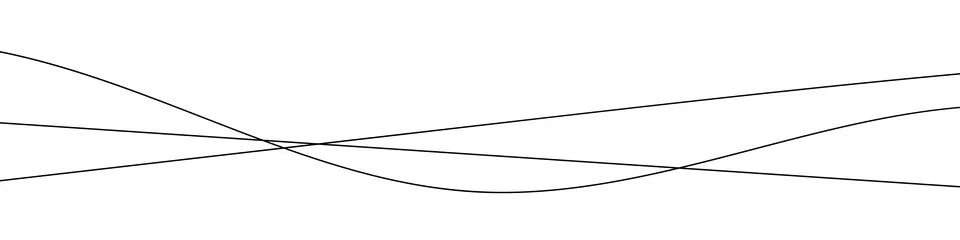 Thin line wavy abstract vector background. Curve wave seamless pattern Stock Illustration