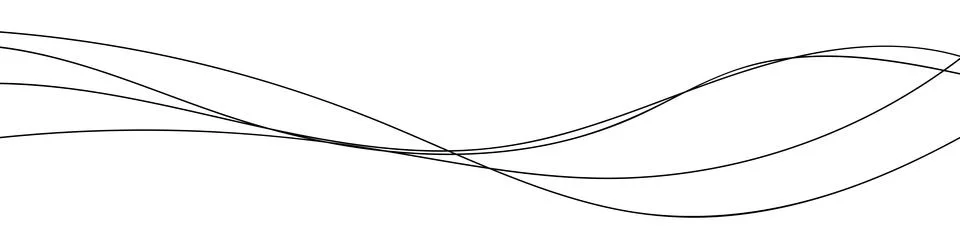 Thin line wavy abstract vector background. Curve wave seamless pattern Stock Illustration