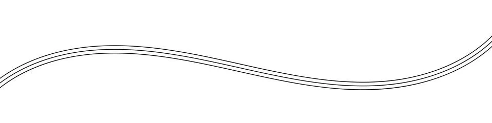 Thin line wavy abstract vector background. Curve wave seamless pattern Stock Illustration