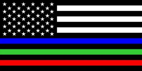 Thin lines flag Stock Illustration