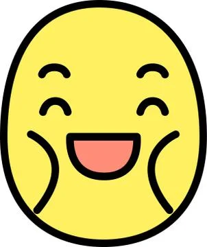 Thin man emoticon icon Stock Illustration