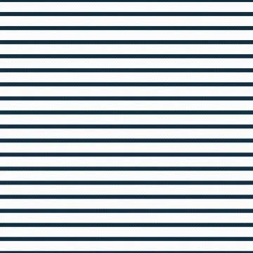 Thin navy blue and white horizontal striped textured fabric background Stock Illustration