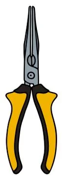 Thin nose combination pliers Stock Illustration