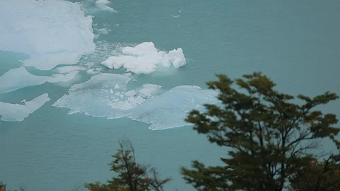 A Thin piece of a Glacier's Ice Video stock 129399419
