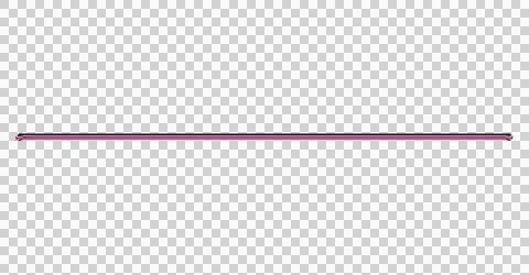 Thin purple horizontal line on white background minimalist transparent Illustrazione stock