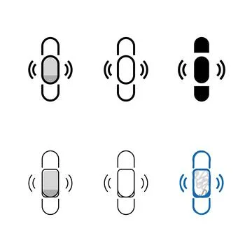 Thin range transparent scroll color icon vector イラスト素材
