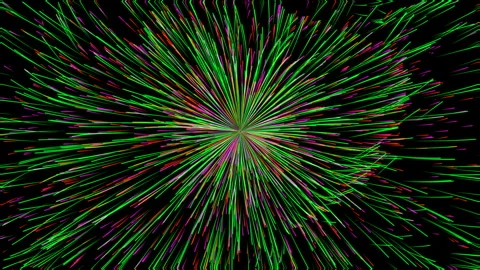 Thin rays Stock Footage 136044158