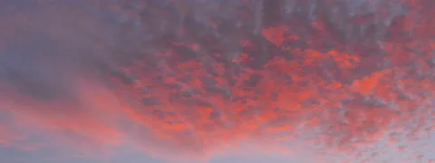 Thin Red Clouds Sunset Anamorphic Stock-Footage 138325889