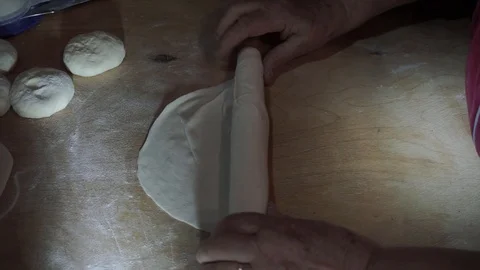 Thin rolled dough Stock Footage 106198193