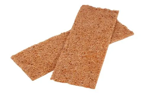 Thin rye rye loaf isolated on white background Stock Photos