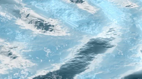 Thin sheet of foil material waving in the wind; 4k animation Stock Footage 115994167