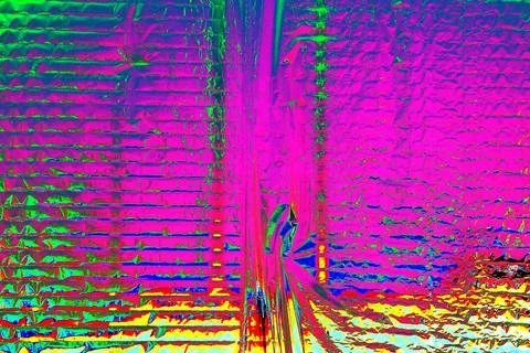 Thin sheet of silver leaf background with shiny crumpled uneven surface. Ch.. Stock Illustration