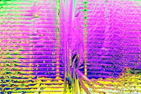 Thin sheet of silver leaf background with shiny crumpled uneven surface. Ch.. Stock Illustration