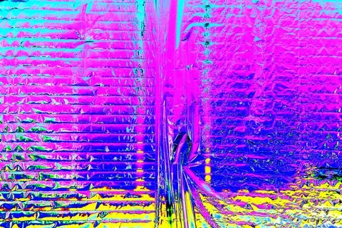 Thin sheet of silver leaf background with shiny crumpled uneven surface. Chan Stock Illustration