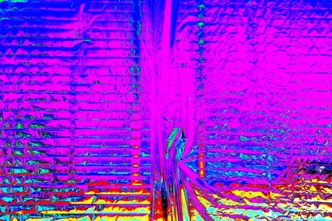 Thin sheet of silver leaf background with shiny crumpled uneven surface. Chan Stock Illustration