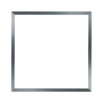 Thin silver metal frame Stock Illustration