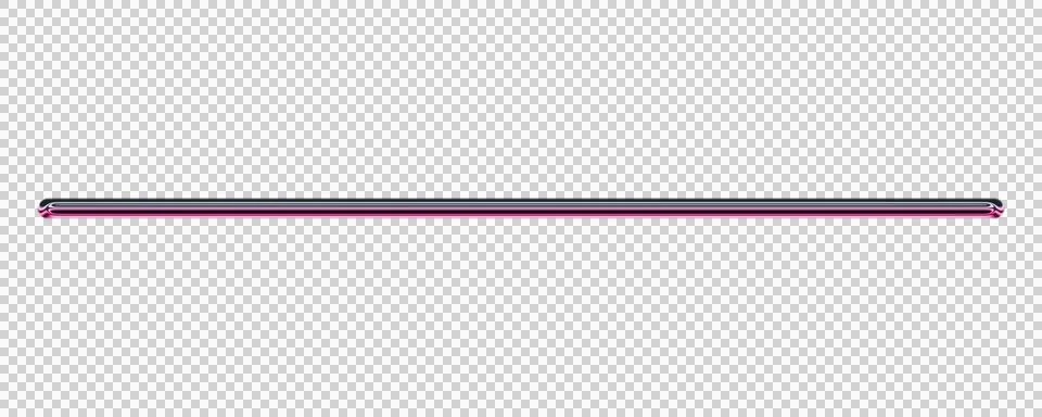 Thin silver metallic horizontal line on white background transparent background Stock Illustration