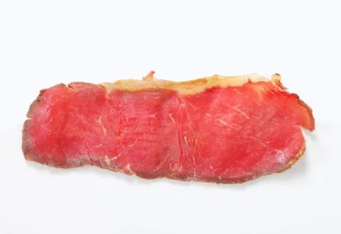 Thin slice of roast beef Stock Photos