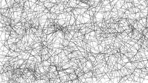 Thin spidery black lines, animated stop motion grunge texture Stock Footage 144266874