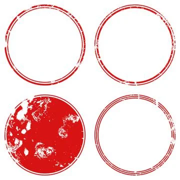 Thin Stamps Grunge9 7 Stock Illustration