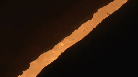 A thin stream of molten metal Stock-Footage 51930723