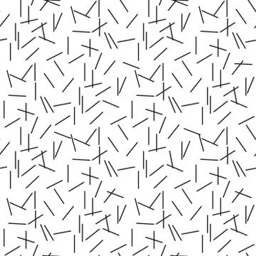 Thin strokes pattern. Dashes motif. Hatches background. Linear backdrop. Grid Stock Illustration