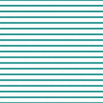 Thin teal and white horizontal striped textured fabric background Stock Illustration