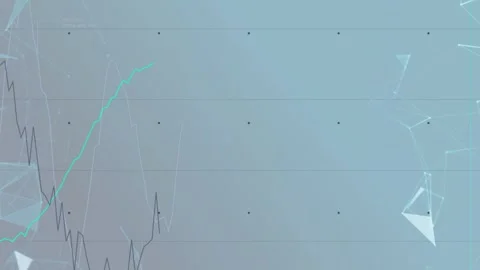 Thin teal trace appearing left edge, jagged dark line drawing and crossing, Stock Footage 334419159