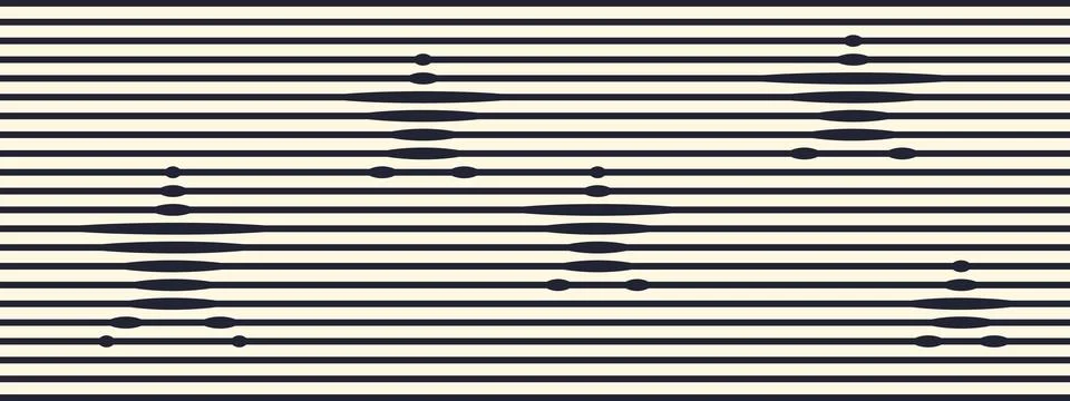 Thin to thick horizontal stripe gradient. Abstract geometric bg with parall.. Stock Illustration
