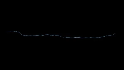 Thin Thread Lightning Subtle Electrical Tendril Compositing Element On Black Scr 動画素材 338098256