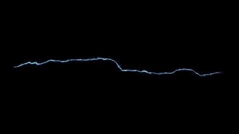 Thin Thread Lightning Subtle Electrical Tendril Atmospheric Layer Against Black 動画素材 339080952