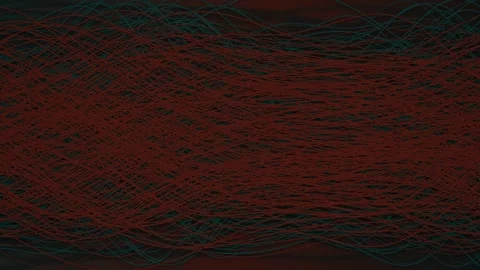 Thin thread like lines undulate in a seamless loop Stockbeeldmateriaal 341275267