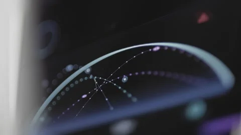 Thin tracked routes and small objects cross Stock Footage 343377730