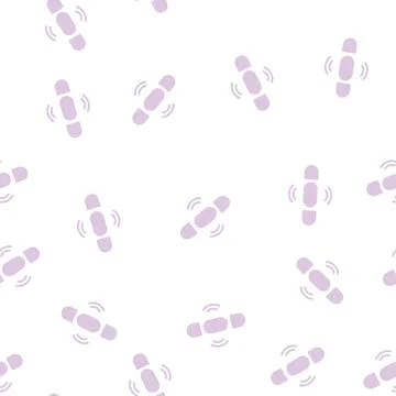 Thin transparent scroll glyph seamless pattern Illustrazione stock