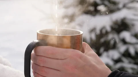 Pour boiling water into the cup Stock Video Footage by ©sgorin #54567653