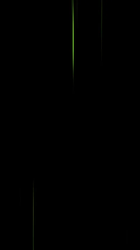 Thin vertical green anime speed lines on black background, vertical format Stock Footage 337937424