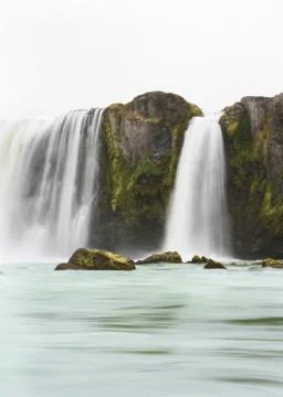 Thin waterfall Foto stock