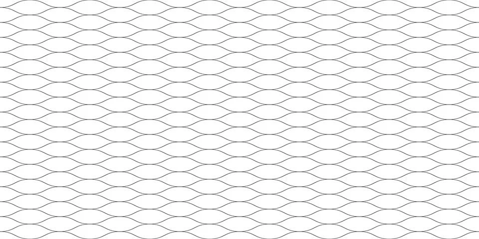 Thin Wave Mesh Seamless Vector Pattern Stock Illustration