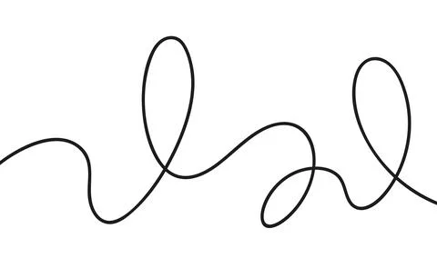 Thin wavy line pattern with flowing curves, undulating abstract background... Stock Illustration