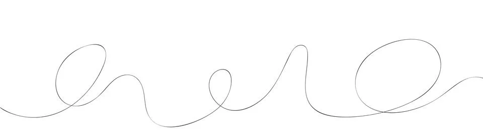 Thin wavy line pattern with flowing curves, undulating abstract background... Stock Illustration