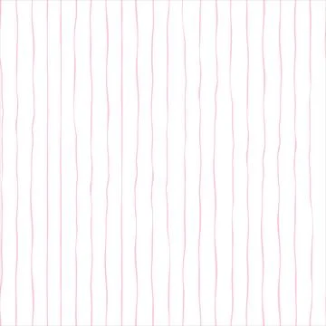 Thin Wavy Line Striped On Minimal Background Seamless Doodle Pattern Background Stock Illustration