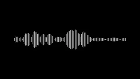Thin white mirrored audio bars Vídeo Stock 348268998
