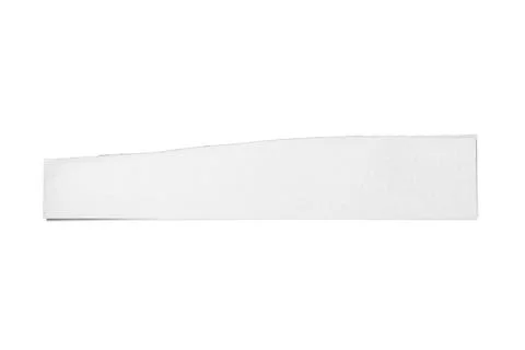 Thin white paper strip isolated minimal Stock Photos