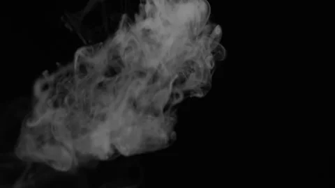 A thin wisp of smoke drifts across the frame in intermittent streaks. Video stock 337454411