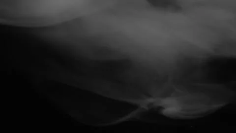 A thin wisp of white smoke floats gently across empty air space. Stock-Footage 337452791