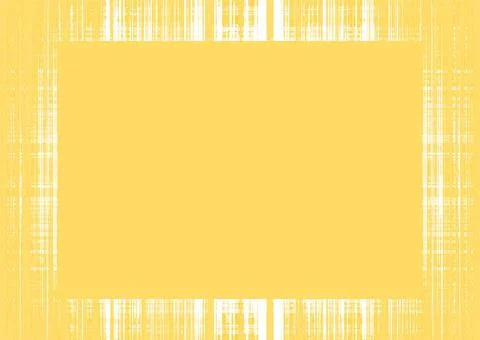 Thin yellow rough lines frame Thin yellow faded rough lines frame with yel... Stock Photos