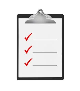 Things to do checklist Stock Illustration