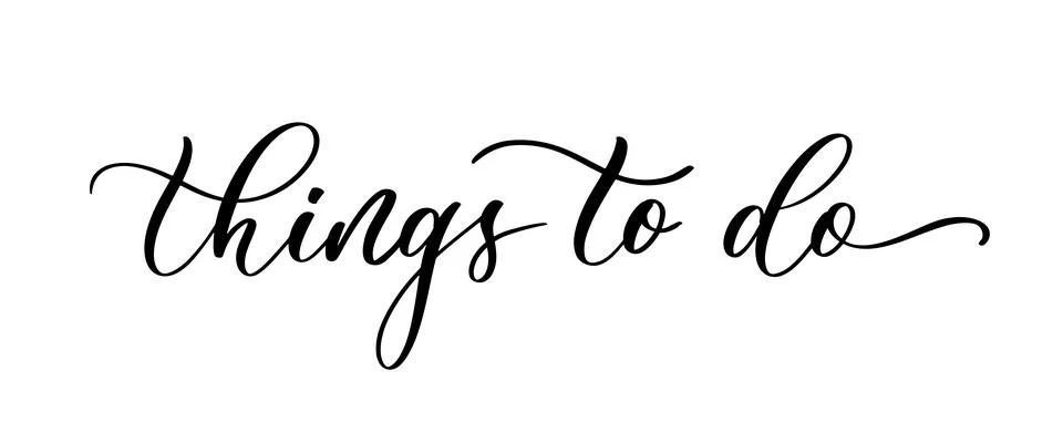 Things to do. To Do List template with check and place for thing for blank pl Stock Illustration