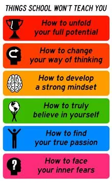 Things school teach Stock Illustration