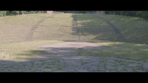 Thingstätte Amphitheater in Heidelberg, Germany Stock Footage 313582558